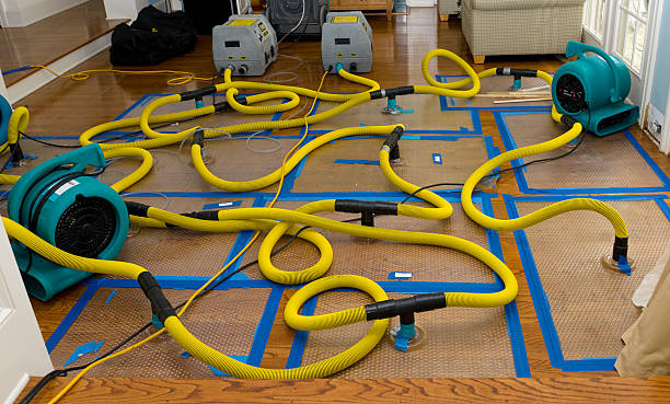 Professional Storm Water Damage Restoration technician working in Nobleboro, ME